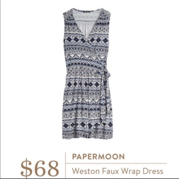 Papermoon | Weston Faux Wrap Dress Stitch Fix Exclusive - Picture 8 of 8